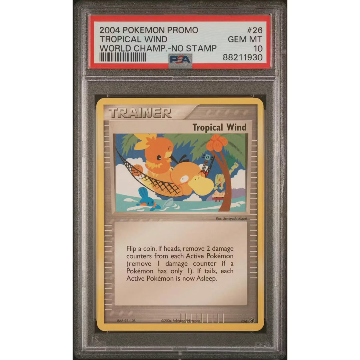 2004 Pokemon World Championships Promo Tropical Wind No Stamp #26 | PSA 10 | P5180560