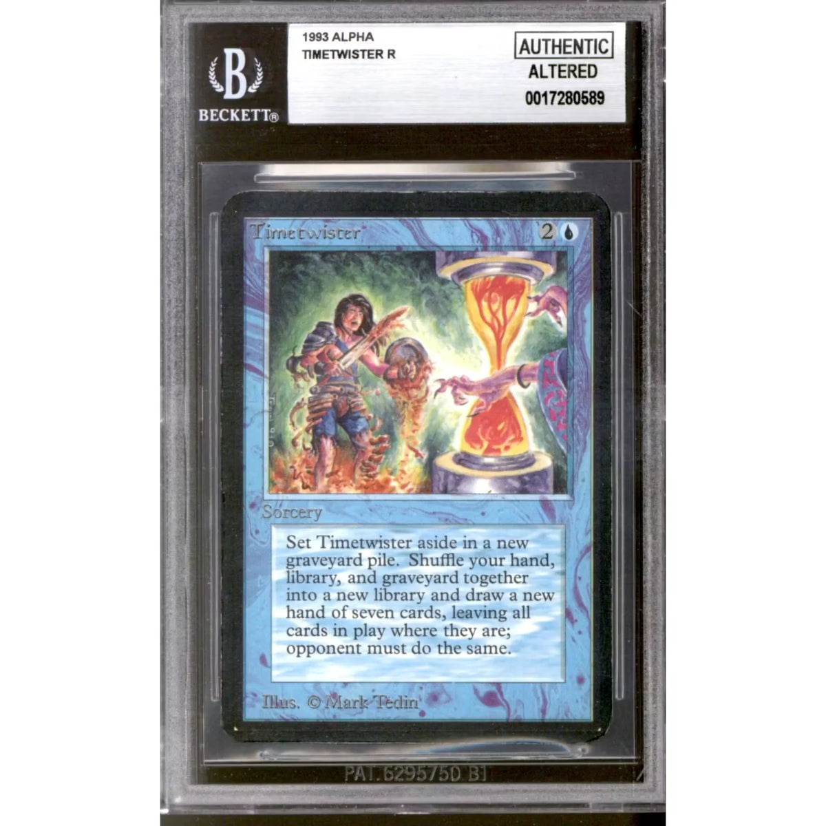Magic the Gathering Alpha Timetwister | BGS AA Authentic | Heavy Play | P5180631