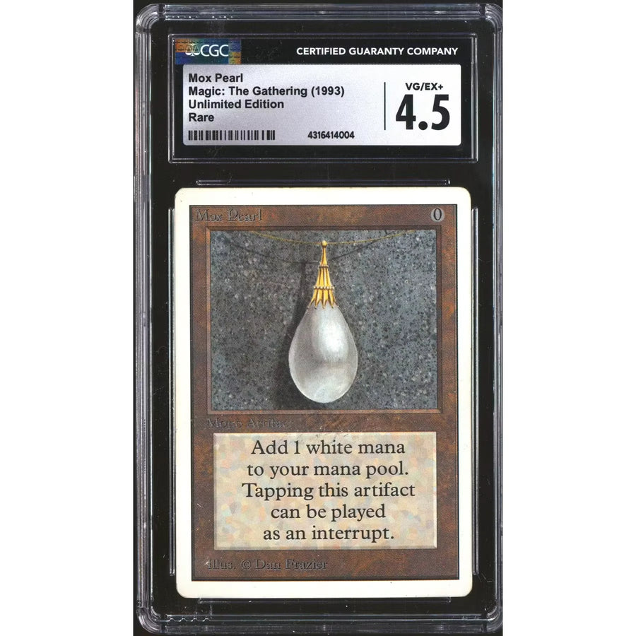 Magic the Gathering Mox Pearl Unlimited | CGC 4.5 Graded | Moderate Play | P5180740