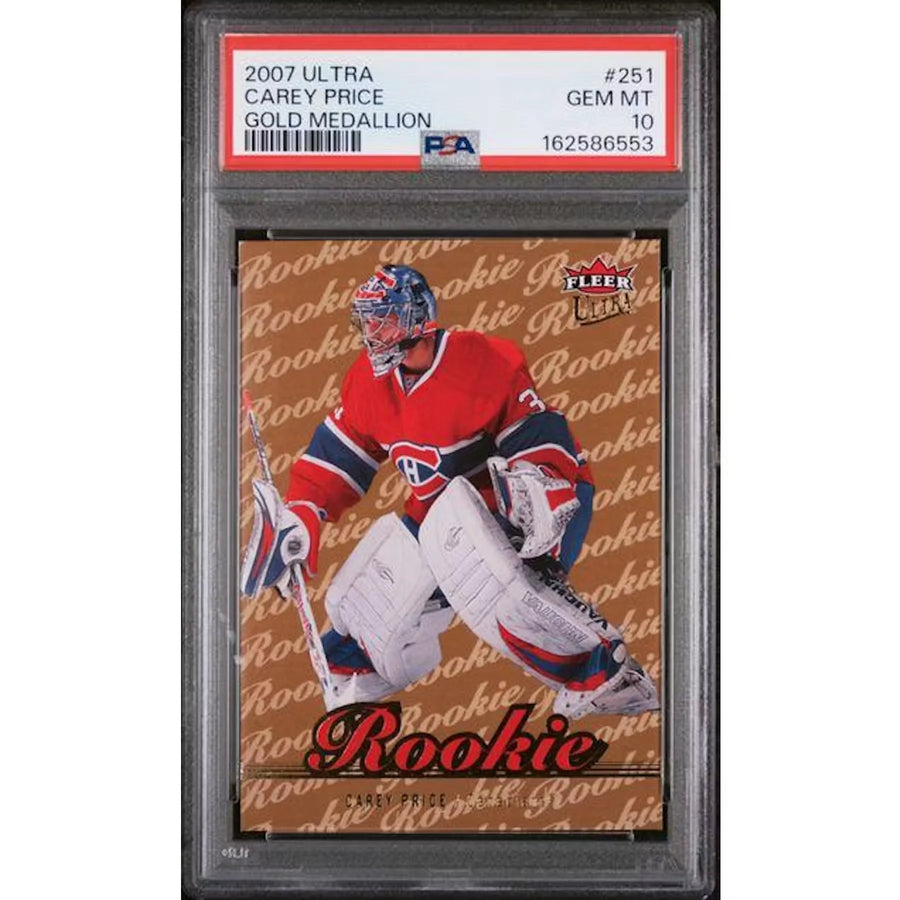 Carey Price 2007 Fleer Ultra Gold Medallion Rookie #251 | PSA 10 | P5182187