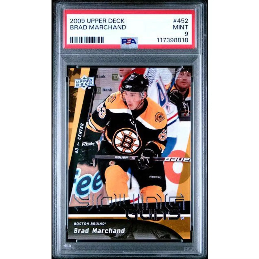 Brad Marchand 2009-10 Upper Deck Young Guns #452 | PSA 9 | P5182196