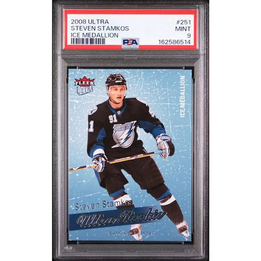 Steven Stamkos 2008 Fleer Ultra Ice Medallion Rookie #251 Card | PSA 9 | P5182199