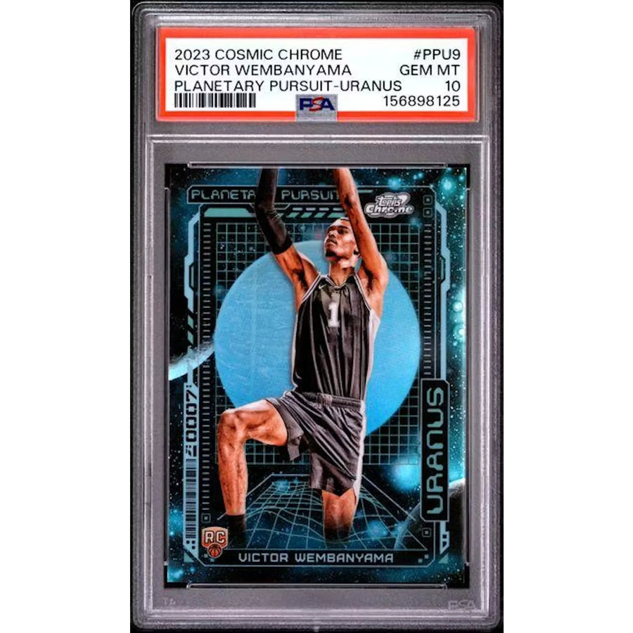 Victor Wembanyama 2023 Topps Cosmic Chrome Uranus #PPU-9 | PSA 10 | P5182213
