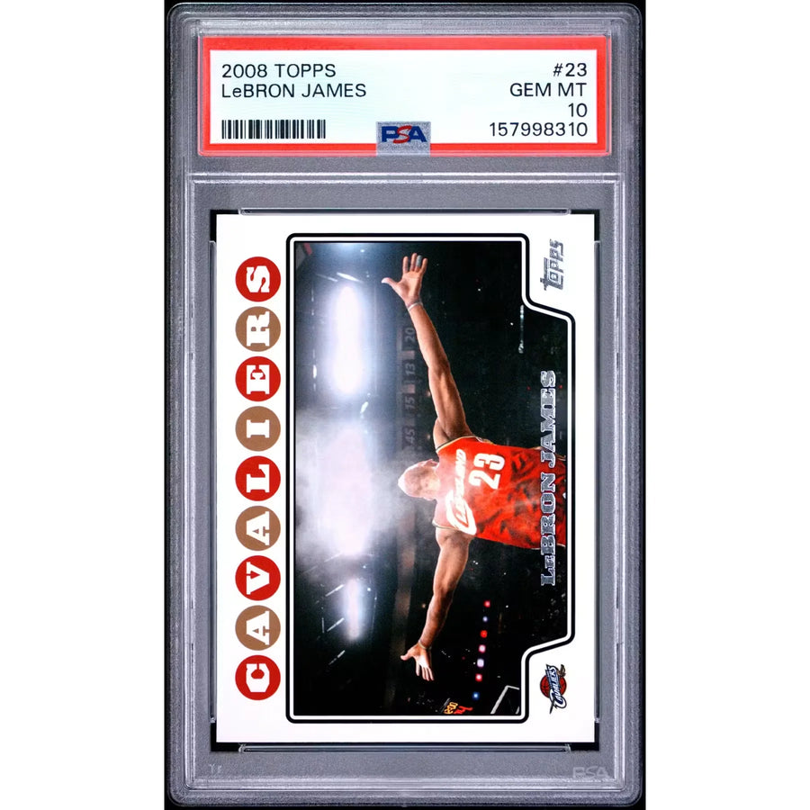 LeBron James 2008 Topps Card #23 | PSA 10 Gem Mint | P5182247