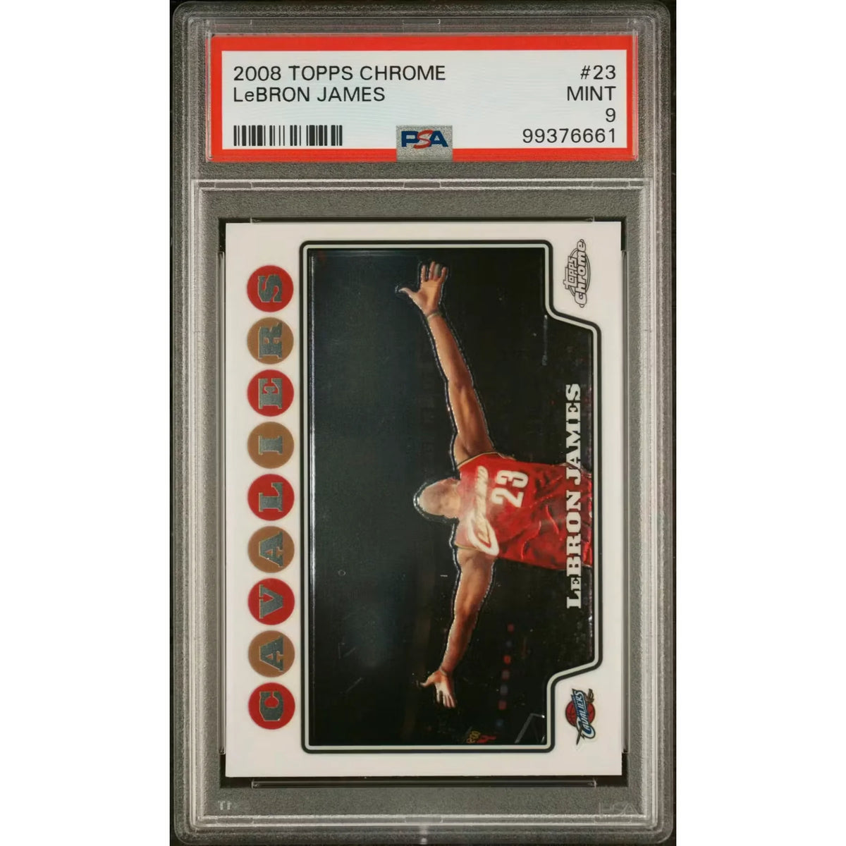 LeBron James 2008 Topps Chrome #23 | PSA 9 | P5182264