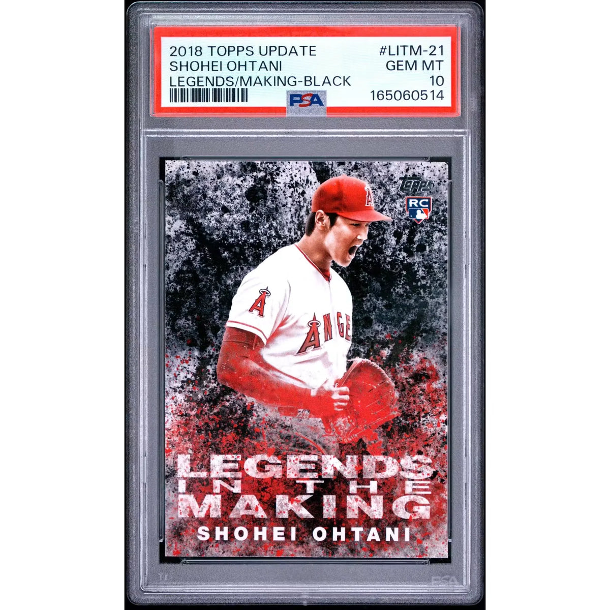 Shohei Ohtani 2018 Topps Update Legends In The Making Black #21 | PSA 10 | P5182271