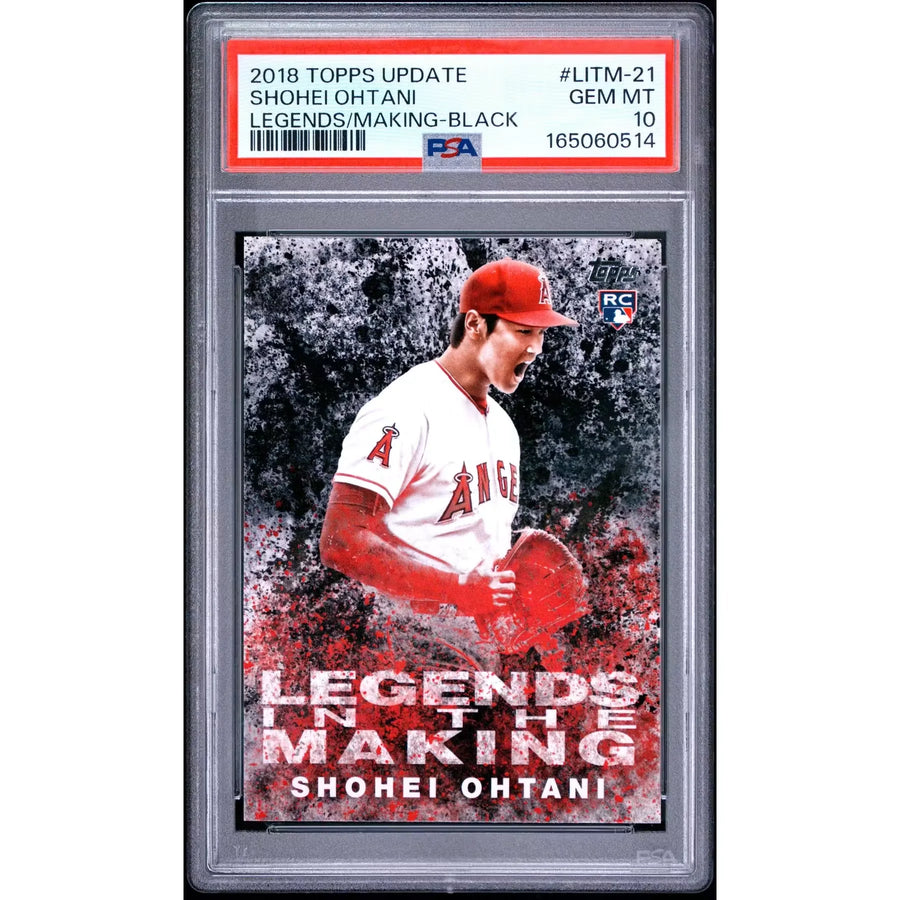 Shohei Ohtani 2018 Topps Update Legends In The Making Black #21 | PSA 10 | P5182271