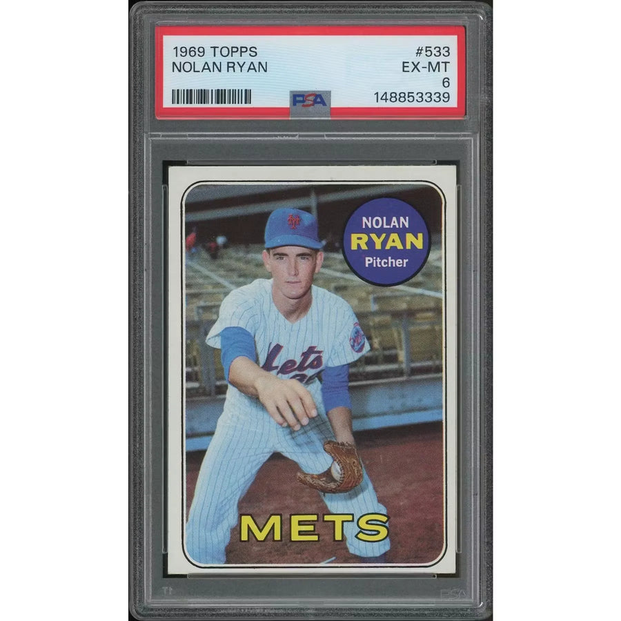 Nolan Ryan 1969 Topps Baseball Card #533 | PSA 6 EX-MT | P5182285