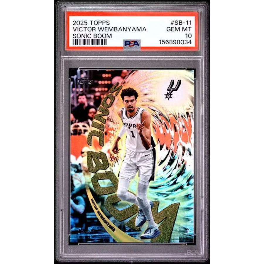 Victor Wembanyama 2025 Topps Sonic Boom #SB-11 | PSA 10 | P5182299