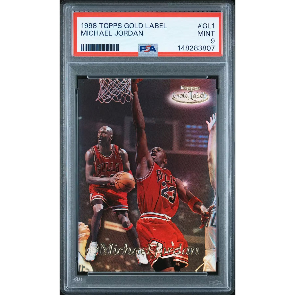 Michael Jordan 1998 Topps Gold Label #GL1 | PSA 9 | P5182311