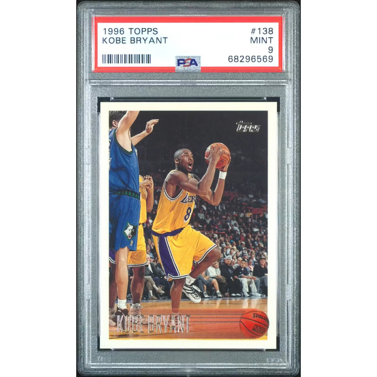 1996 Topps Kobe Bryant Rookie Card #138 | PSA 9 | P5182338
