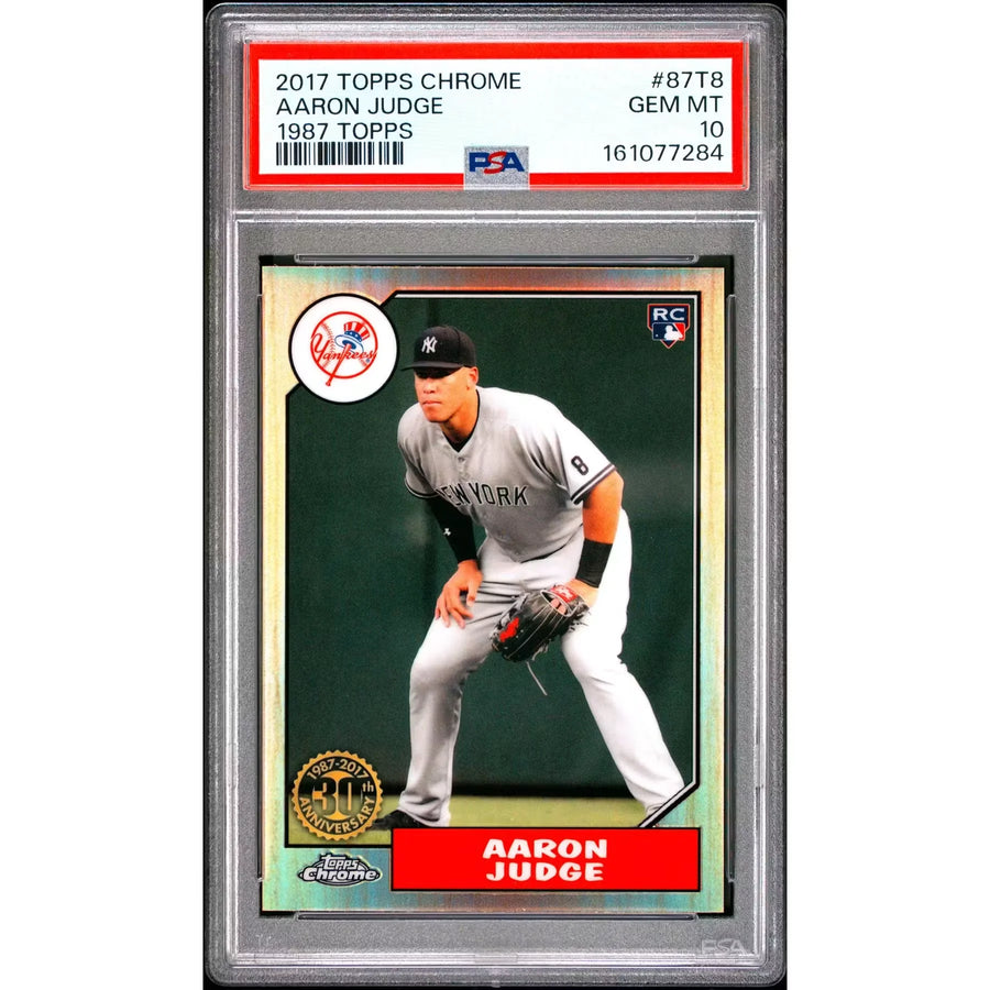 2017 Topps Chrome Aaron Judge Rookie 1987 Topps #87T8 PSA 10 - D2 | P5182366