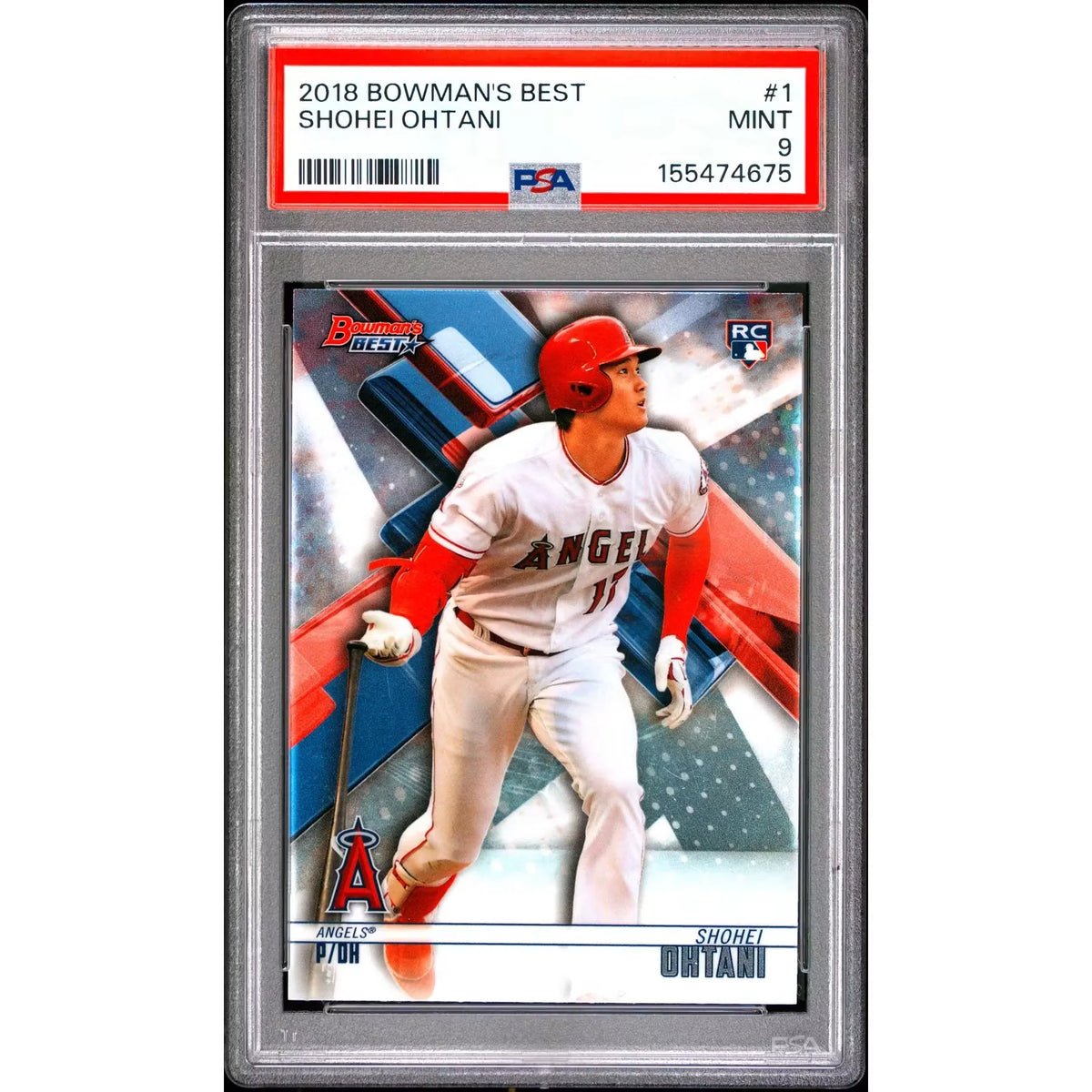 Shohei Ohtani 2018 Bowman's Best Rookie #1 Card | PSA 9 | P5182398