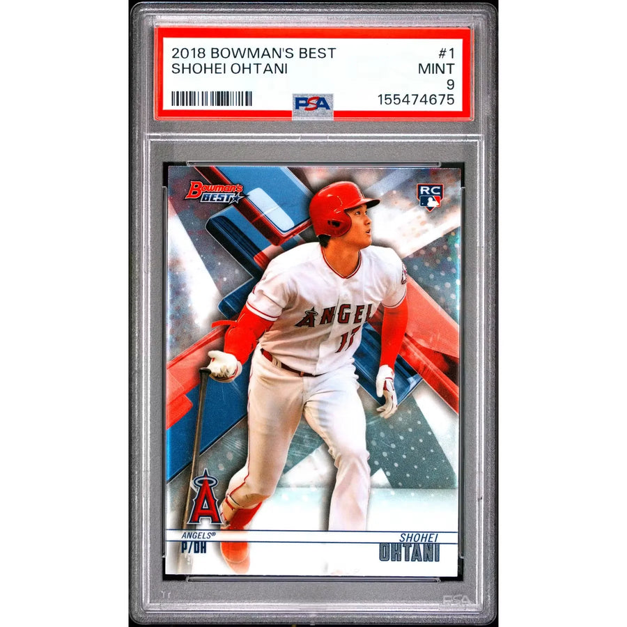 Shohei Ohtani 2018 Bowman's Best Rookie #1 Card | PSA 9 | P5182398