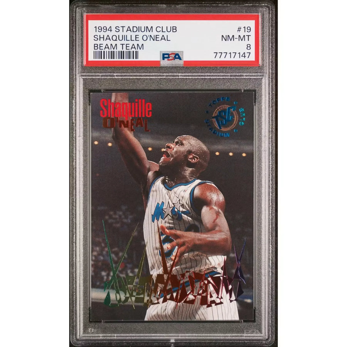 Shaquille O'Neal 1994 Topps Stadium Club Beam Team #19 | PSA 8 | P5182448