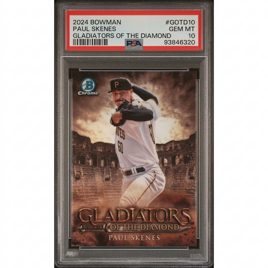 Paul Skenes 2024 Bowman Chrome Gladiators of the Diamond #GOTD10 | PSA 10 | P5182460