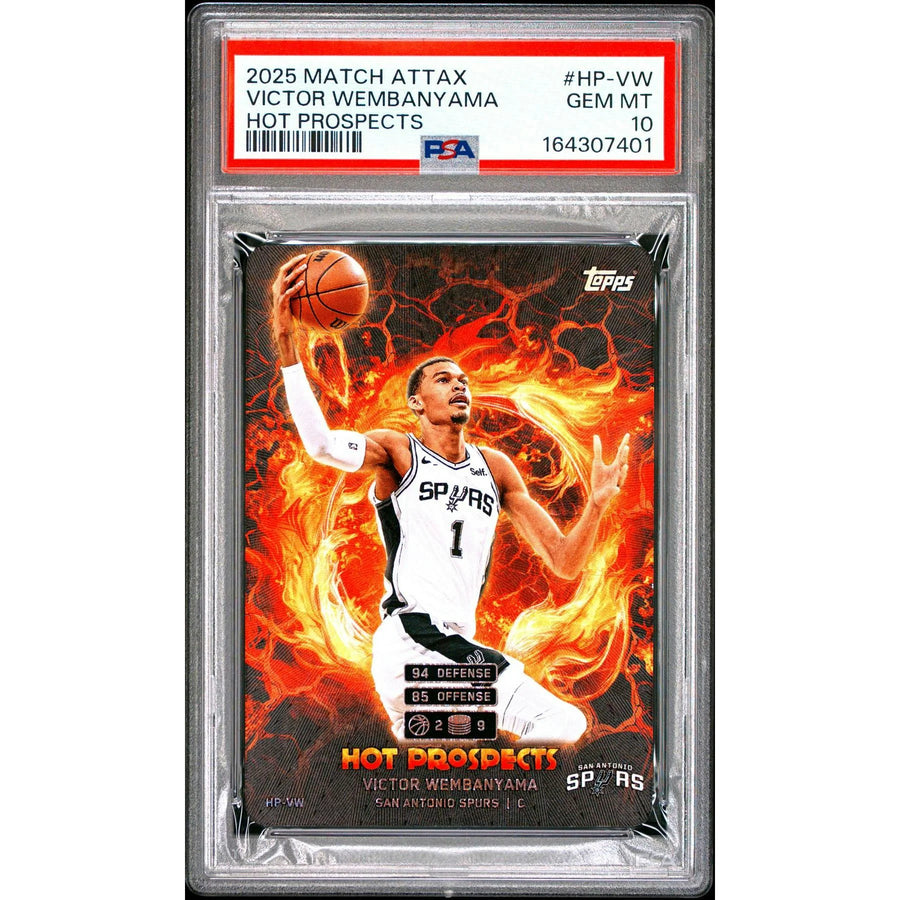 Victor Wembanyama 2025 Topps Match Attax Hot Prospects #HP-VW | PSA 10 | P5182466