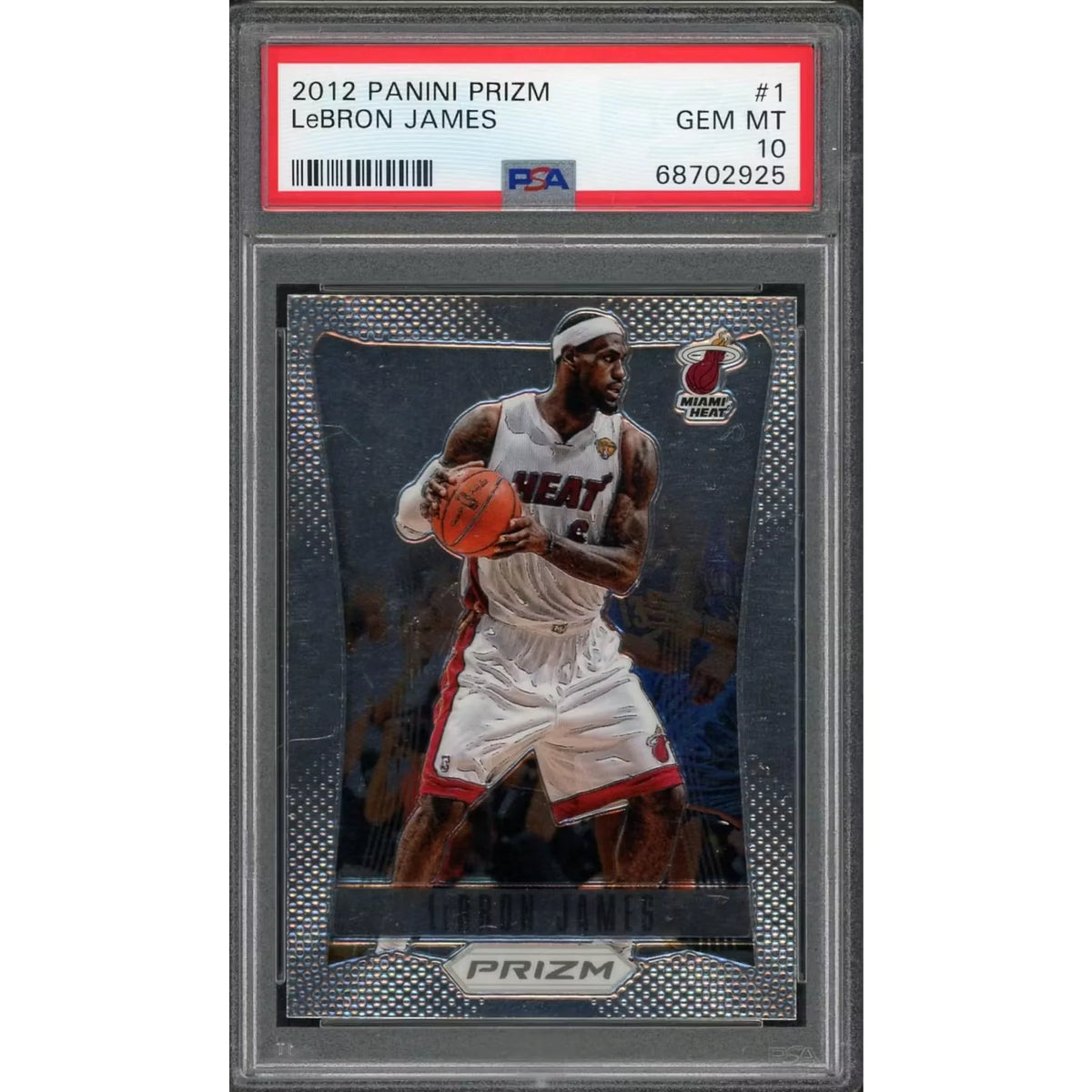 LeBron James 2012 Panini Prizm #1 Card | PSA 10 | P5182571