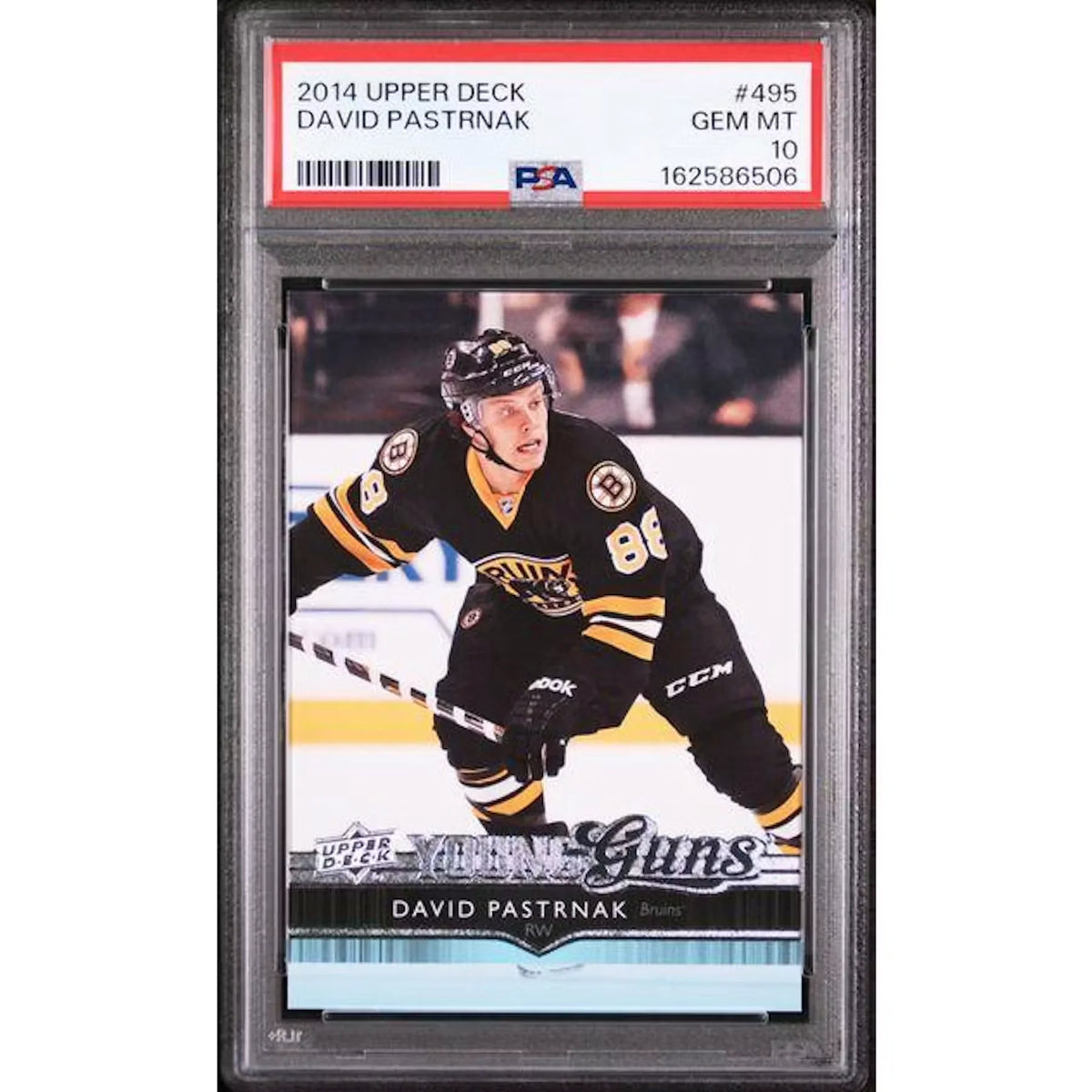 David Pastrnak 2014 Upper Deck Young Guns #495 | PSA 10 | P5182580