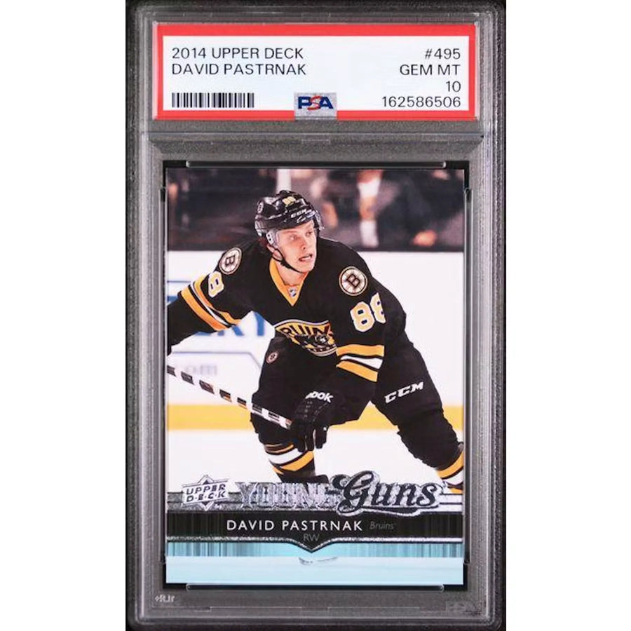 David Pastrnak 2014 Upper Deck Young Guns #495 | PSA 10 | P5182580