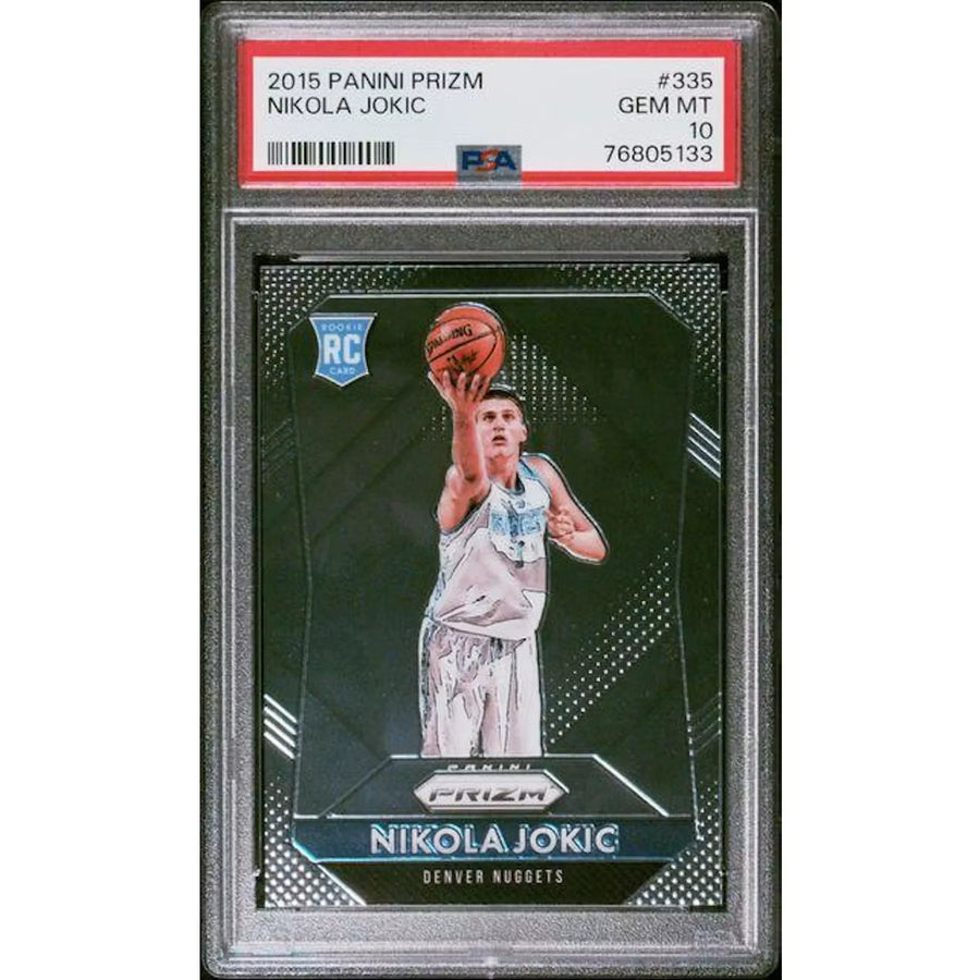 Nikola Jokic 2015 Panini Prizm Rookie Card #335 | PSA 10 | P5182598