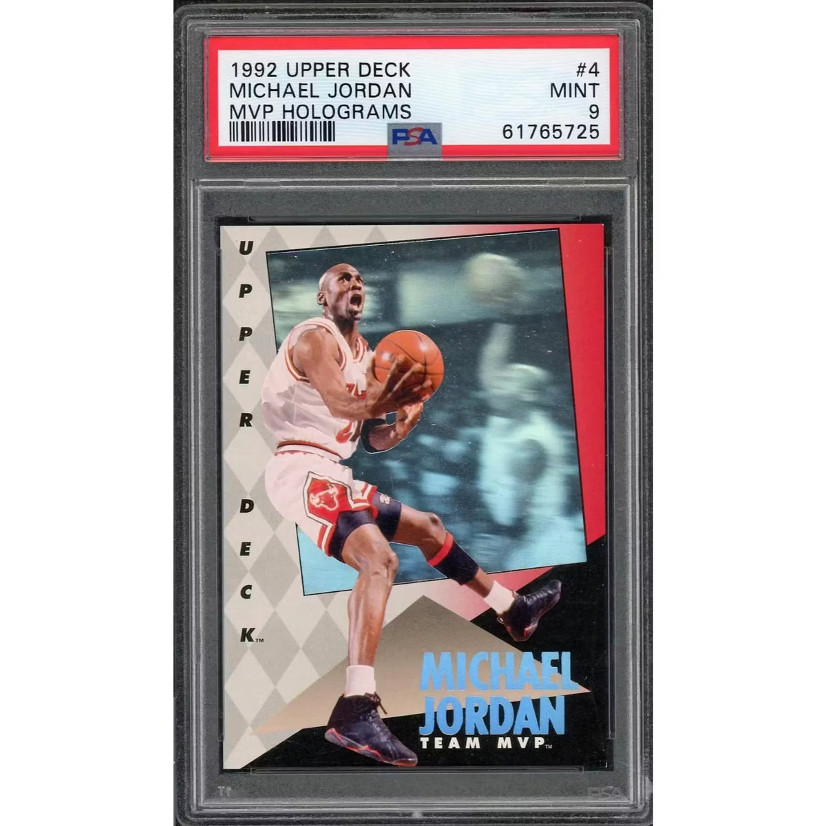 Michael Jordan 1992 Upper Deck MVP Holograms #4 | PSA 9 | P5182599
