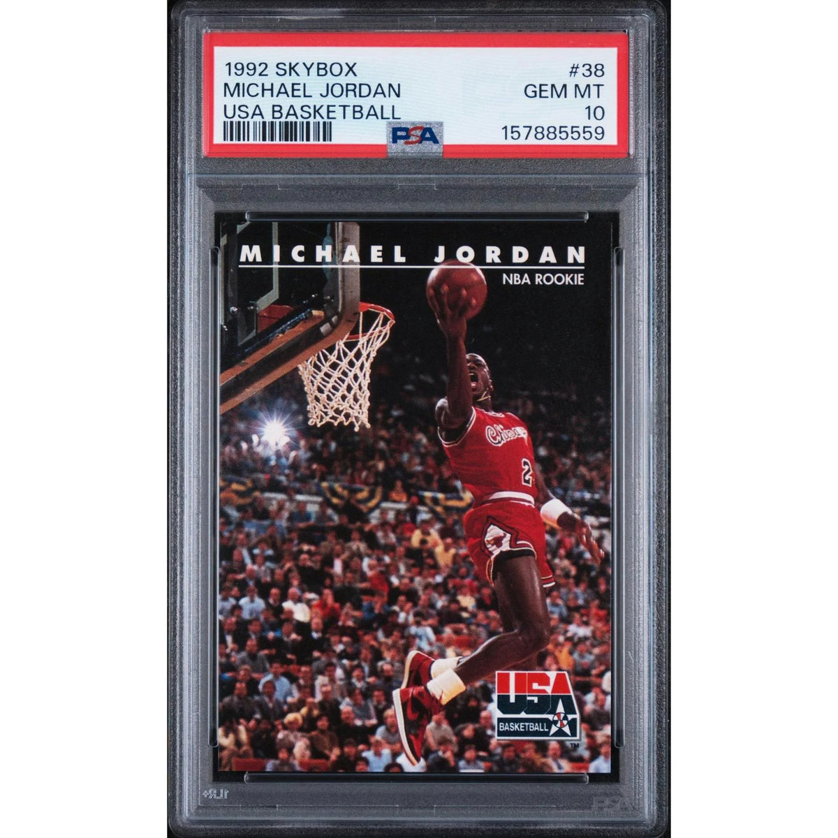 Michael Jordan 1992 Skybox USA Basketball #38 | PSA 10 Gem Mint | P5182609