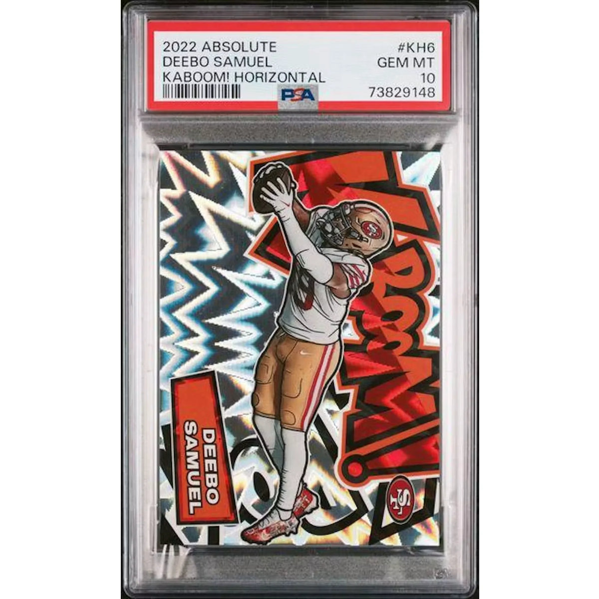 Deebo Samuel 2022 Panini Absolute Horizontal Kaboom #KH6 | PSA 10 | P5182613