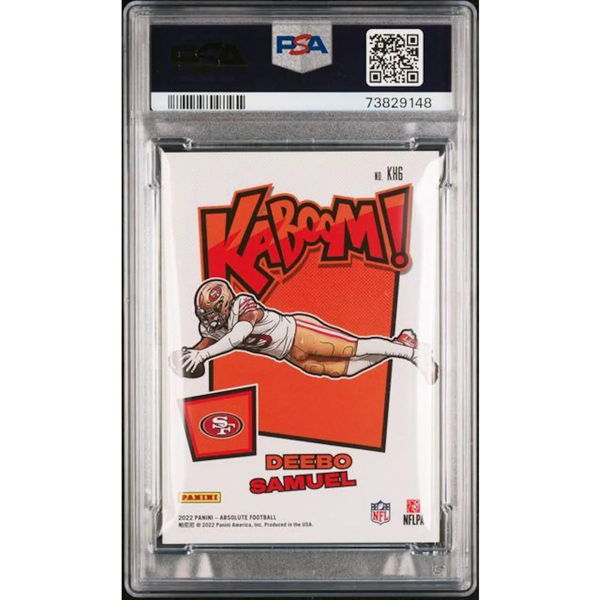 Deebo Samuel 2022 Panini Absolute Horizontal Kaboom #KH6 | PSA 10 | P5182613