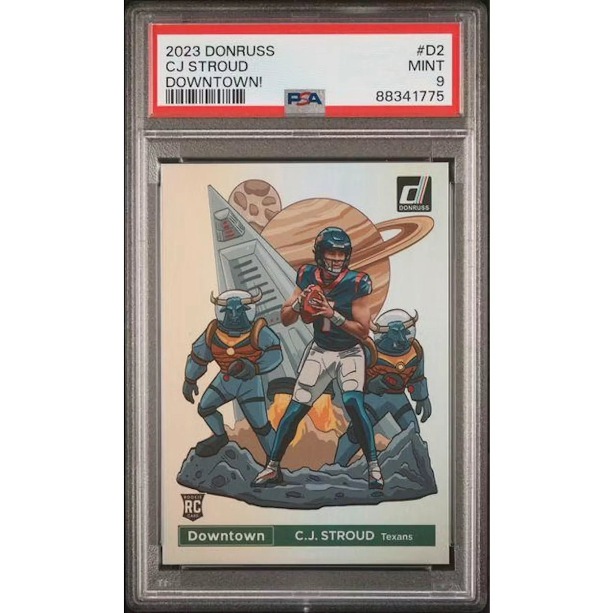 CJ Stroud 2023 Panini Donruss Rookie Downtown #D2 | PSA 9 | P5182626