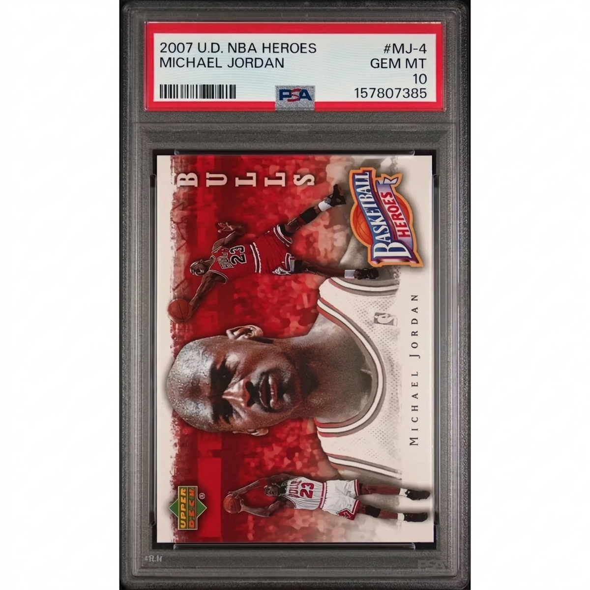 Michael Jordan 2007 Upper Deck NBA Heroes #MJ-4 | PSA 10 | P5182627
