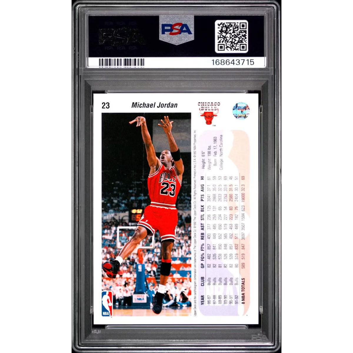 Michael Jordan 1992 Upper Deck #23 Card | PSA 10 Gem Mint | P5182636