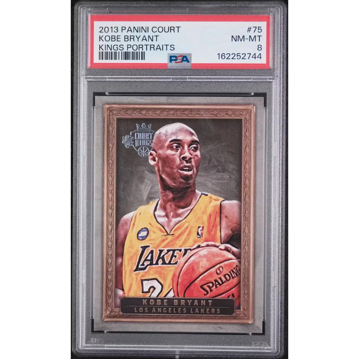 Kobe Bryant 2013 Panini Court Kings Portraits Card #75 | PSA 8 | P5182639