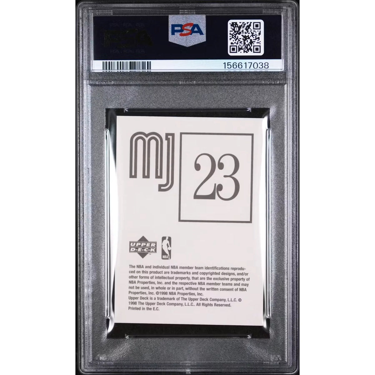Michael Jordan MJ Stickers #23 | 1998 Upper Deck International PSA 10 | P5182646