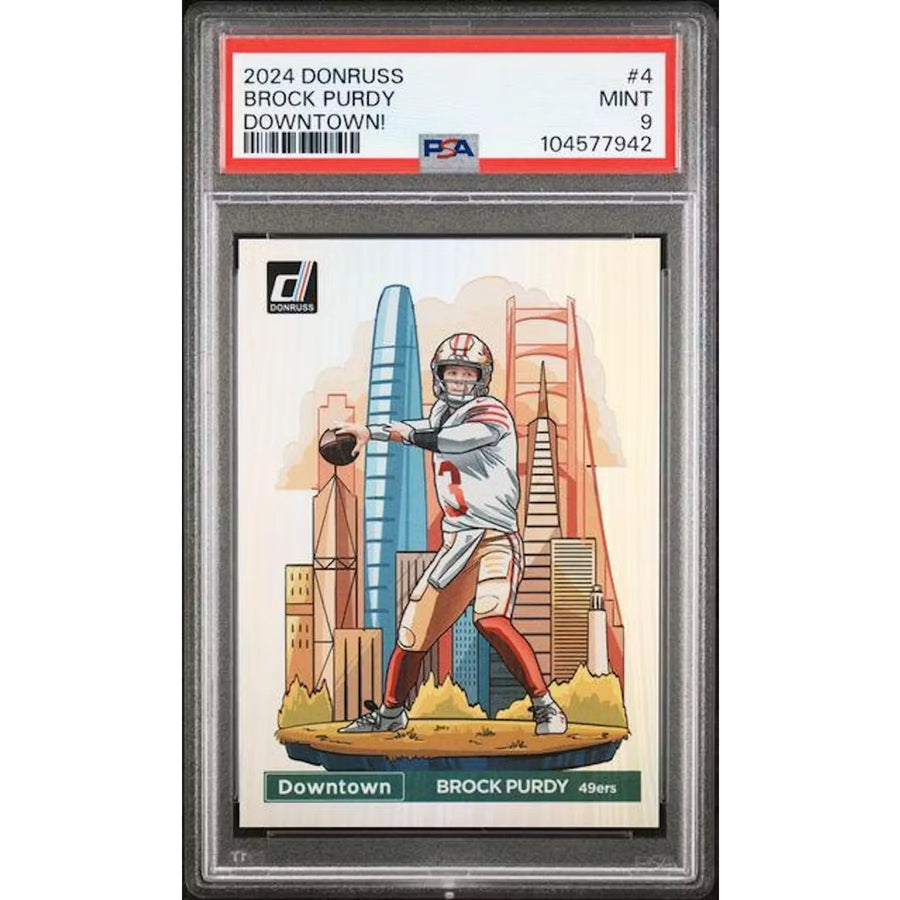Brock Purdy 2024 Panini Donruss Downtown Rookie #4 | PSA 9 | P5182665