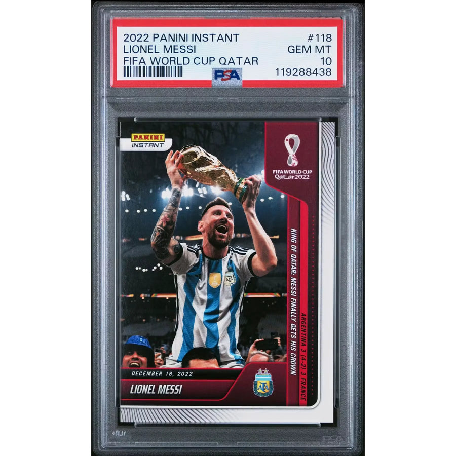 2022 Panini Instant Lionel Messi FIFA World Cup Qatar #118 PSA 10 - D2 | P5182670