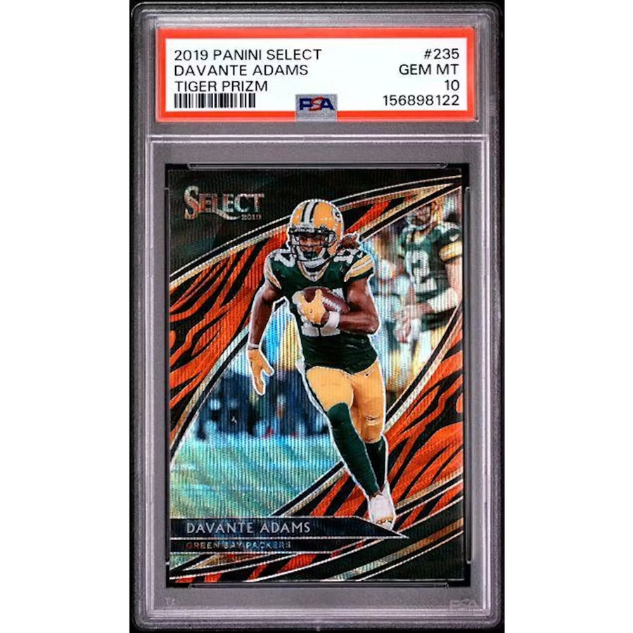 Davante Adams 2019 Panini Select Tiger Prizm Field Level #235 | PSA 10 | P5182688