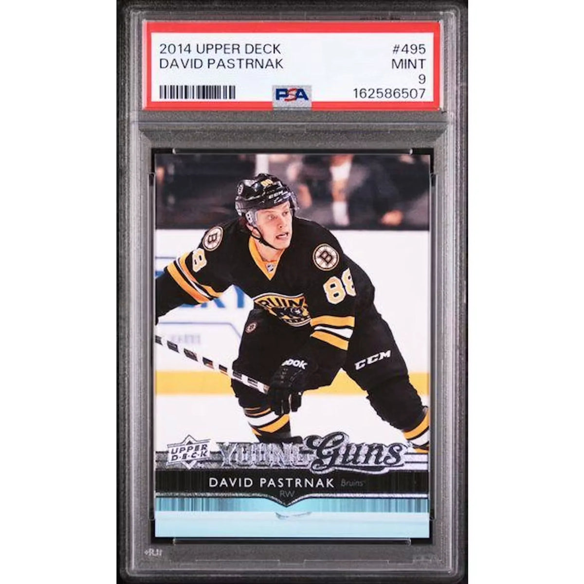David Pastrnak 2014 Upper Deck Young Guns #495 | PSA 9 | P5182691