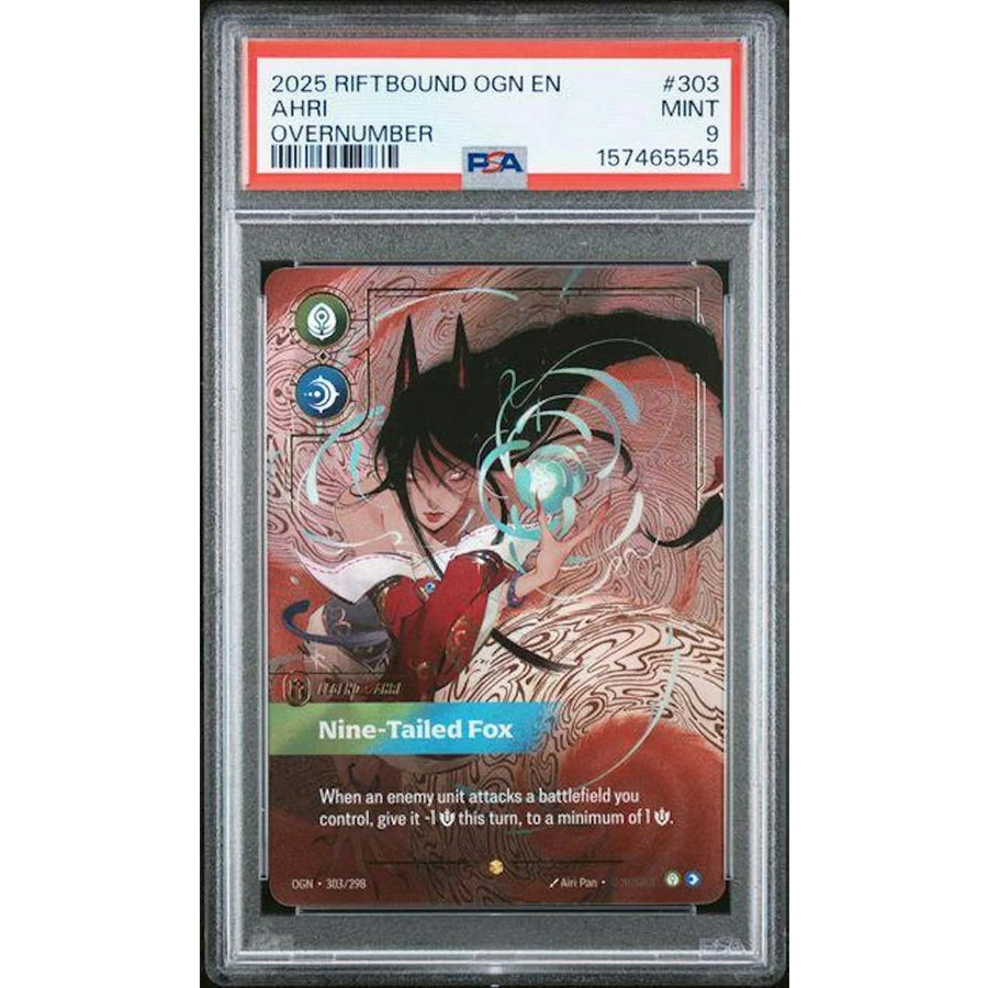 2025 Riftbound League of Legends Origins Ahri #303 | PSA 9 | P5182692