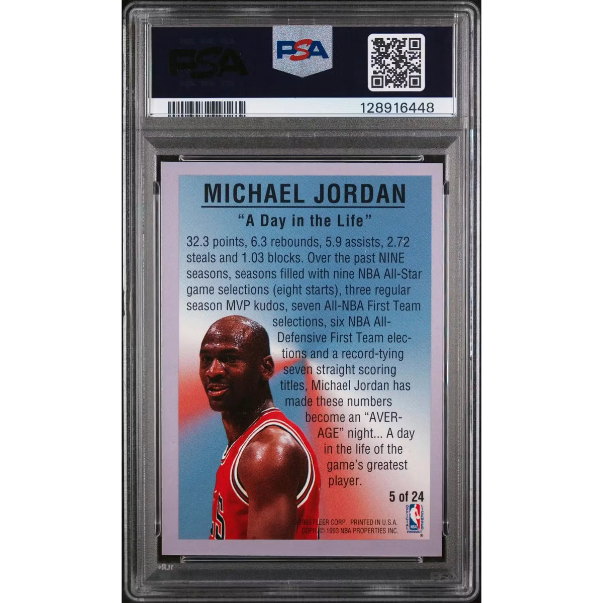 Michael Jordan 1993 Fleer All-Stars #5 | PSA 9 | P5182716