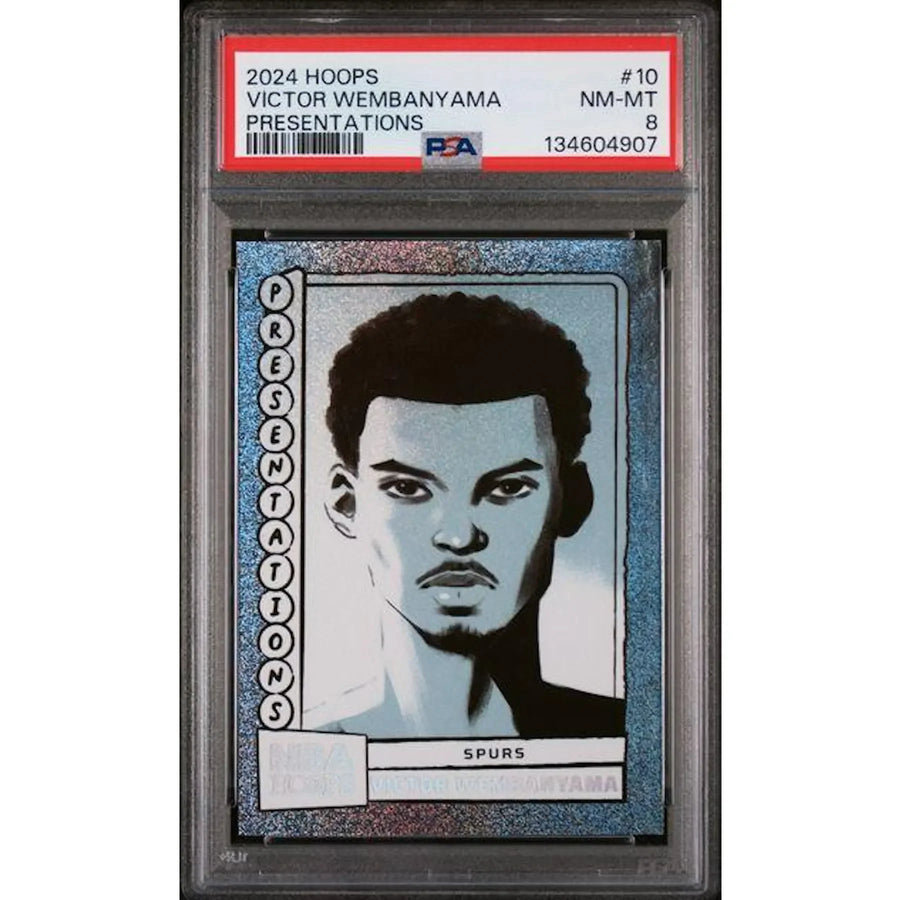 Victor Wembanyama 2024-25 Panini Hoops Presentations #10 | PSA 8 | P5182729