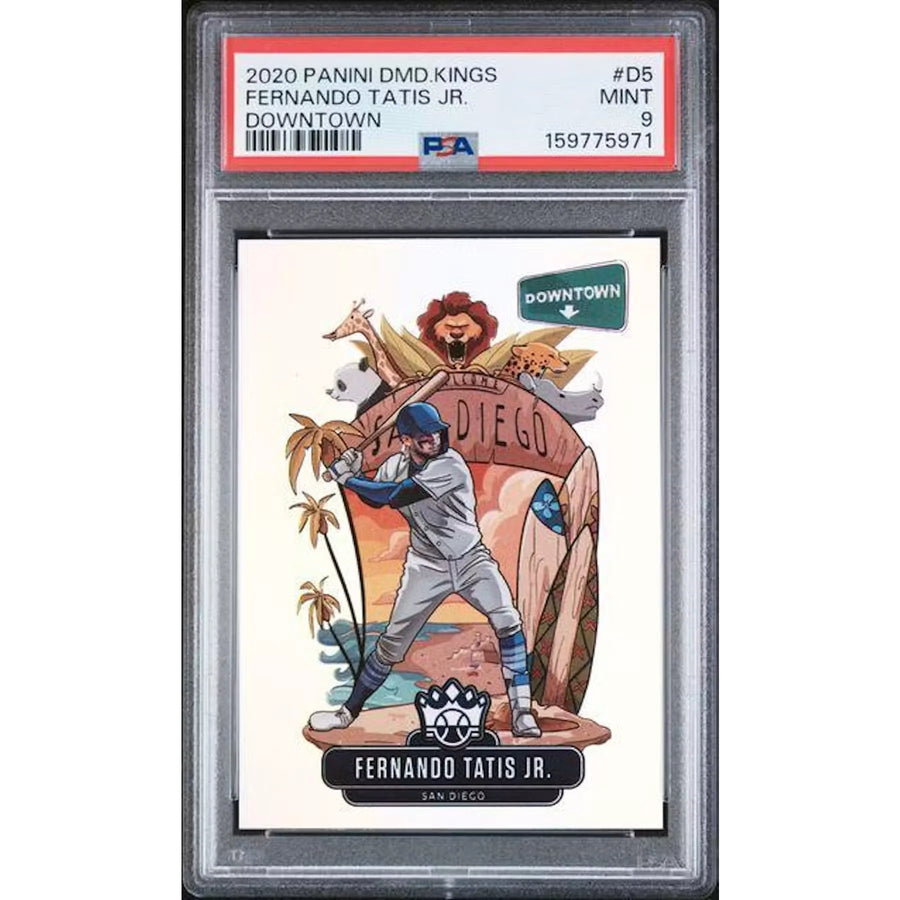 Fernando Tatis Jr Signed 2020 Panini Diamond Kings Downtown #D5 | PSA 9 | P5182736