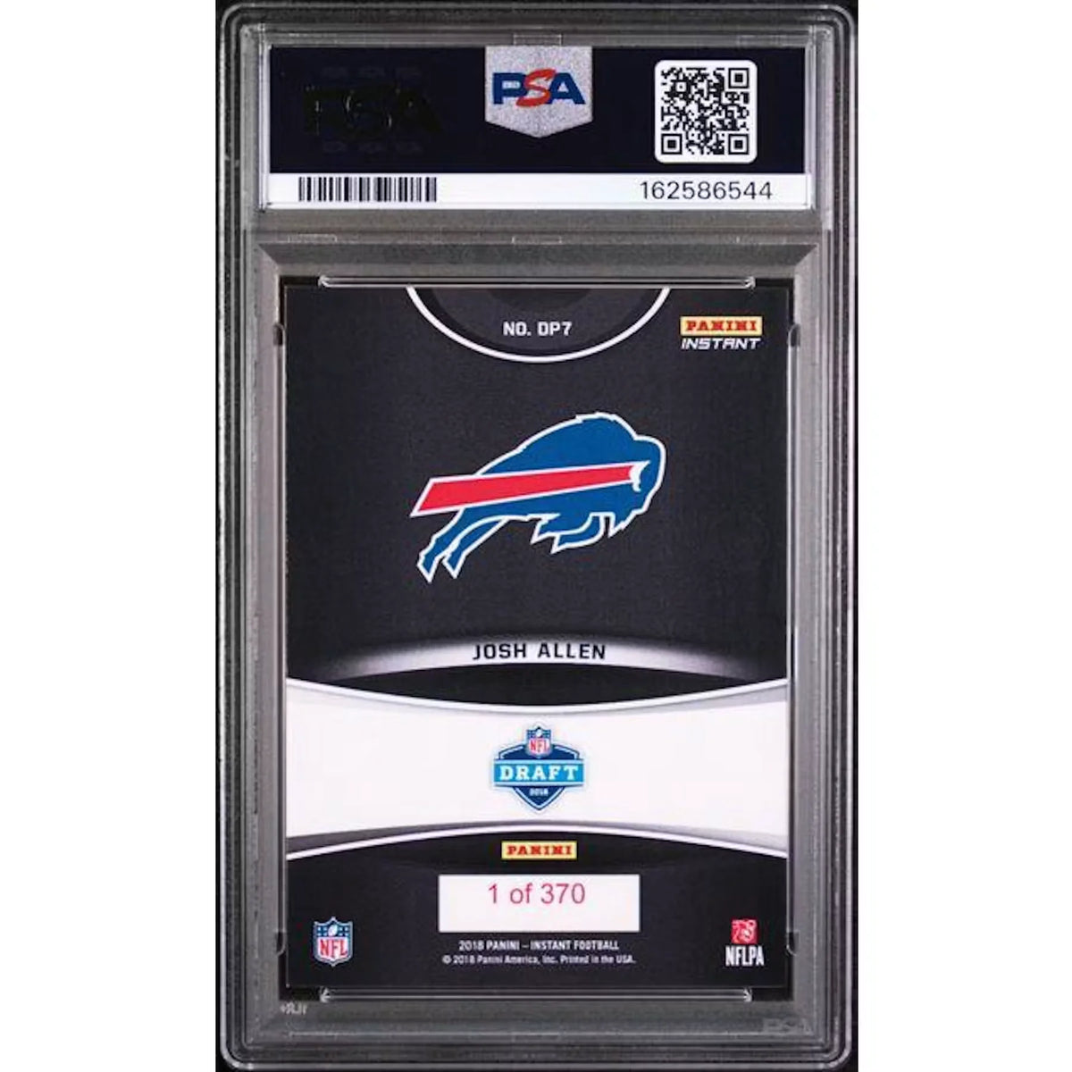 Josh Allen 2018 Panini Instant NFL Draft Rookie Card #DP7 | PSA 8 | P5182747