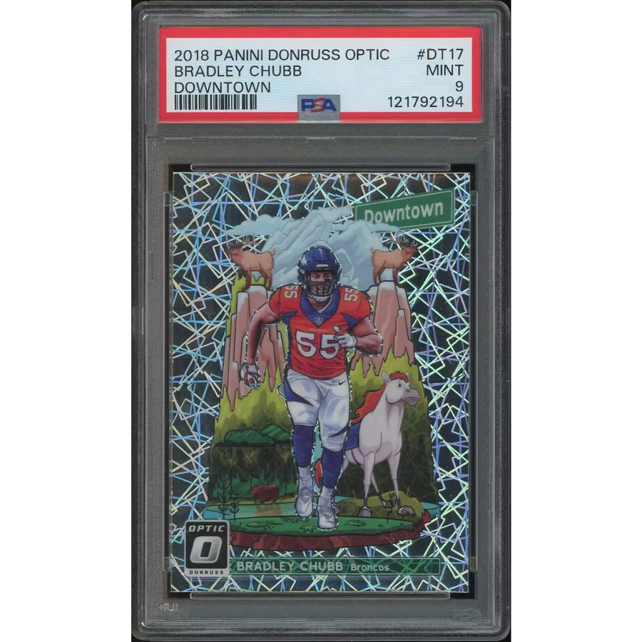 Bradley Chubb 2018 Donruss Optic Downtown #DT17 | PSA 9 Mint | P5182752