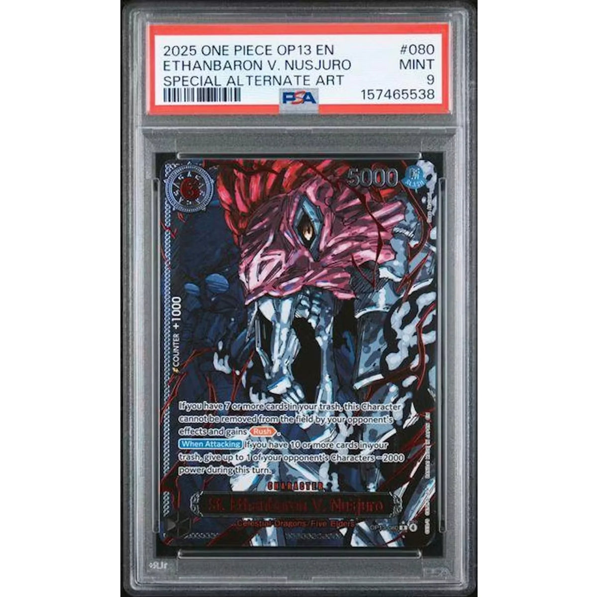 2025 One Piece OP13 Ethanbaron V Nusjuro Special Alternate Art #080 | PSA 9 | P5182753