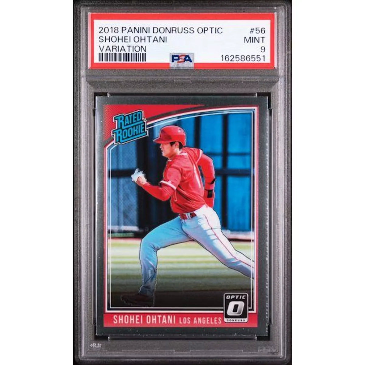 Shohei Ohtani 2018 Panini Donruss Optic Rated Rookie #56 | PSA 9 | P5182790