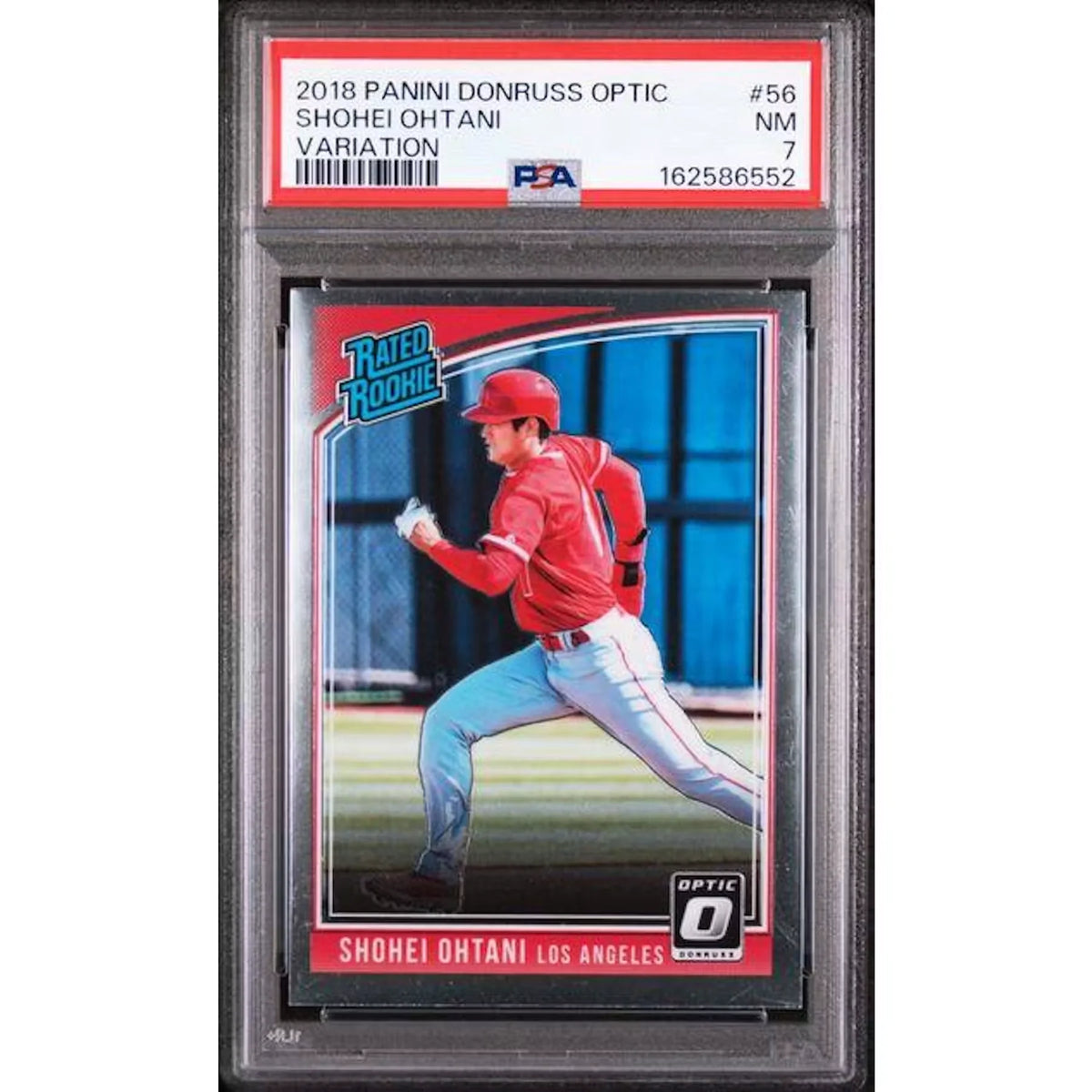 Shohei Ohtani 2018 Panini Donruss Optic Rated Rookie #56 | PSA 7 | P5182805
