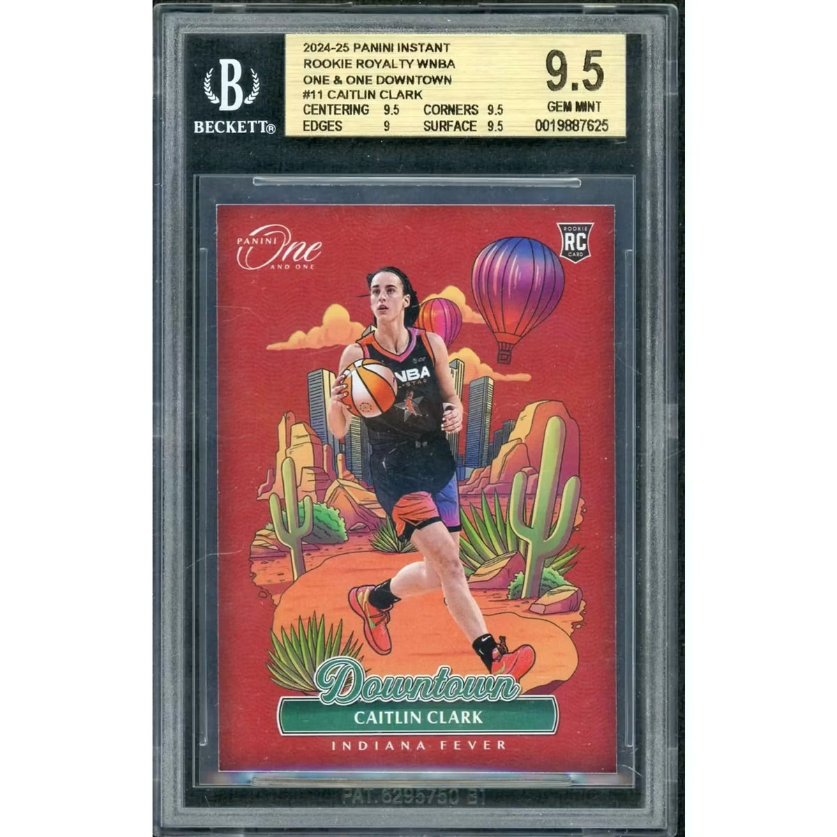 Caitlin Clark 2024 Panini Rookie Royalty Downtown #11 | BGS 9.5 | P5182846