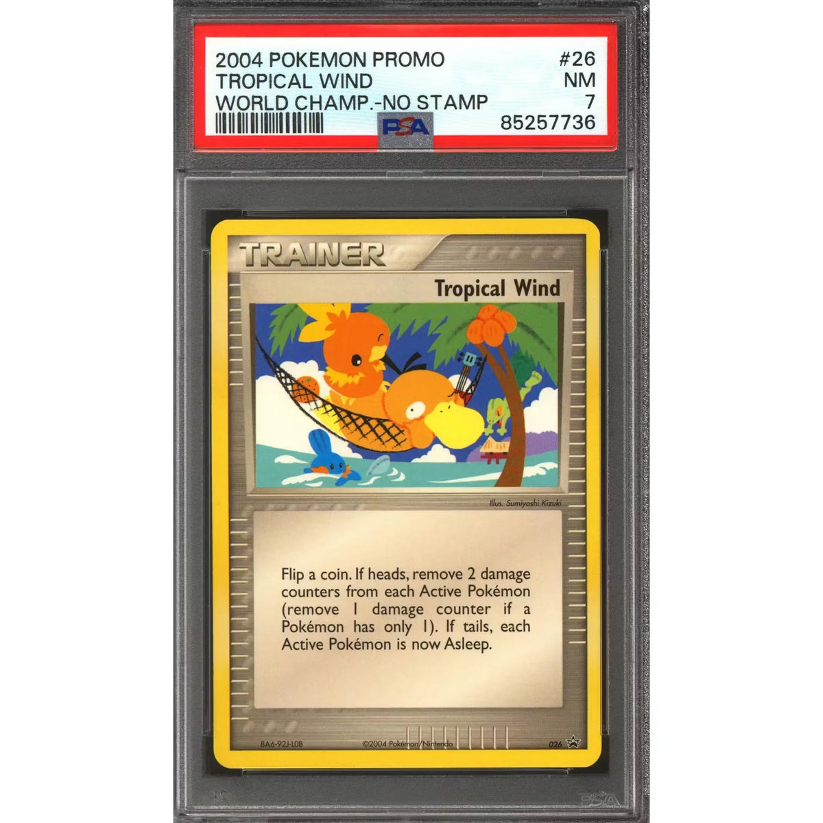 Pokemon 2004 World Championship Promo Tropical Wind 26 | PSA 7 | P5296447
