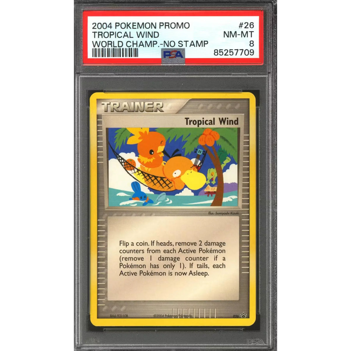 Pokemon 2004 World Championship Promo Tropical Wind 26 | PSA 8 | P5296448